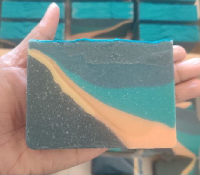 Marine Bleu Artisan Soap || Unisex | Mineral Filled|